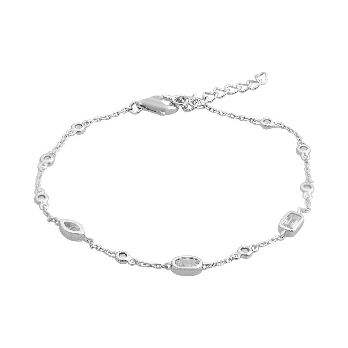 Срібний браслет Proba з фіанітами, вага виробу 2,55 г (2161271) 1720 розмір, фото 1