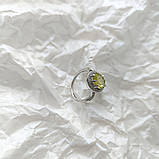 Срібне кільце Proba з натуральним зеленим кварцем 2.698ct, фіанітами, вага виробу 3,43 г (2162056) 18, фото 6