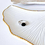 Срібне кільце Proba з натуральним сапфіром 3.507ct, фіанітами, вага виробу 3,33 г (2162667) 17.5 розмір, фото 8