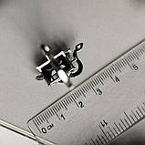 Срібне кільце Proba із сапфіром nano 6.14ct, вага виробу 5,73 г (2182450) 17 розмір, фото 4