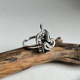 Срібне кільце Proba зі смарагдом nano 5.15ct, вага виробу 5,57 г (2182498) 17 розмір, фото 2