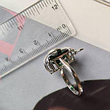 Срібне кільце Proba зі смарагдом nano 5.15ct, вага виробу 5,57 г (2182498) 17 розмір, фото 4