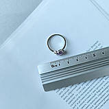 Срібне кільце Proba з натуральним аметистом 1.929ct, вага виробу 2,32 г (2163114) 18 розмір, фото 5