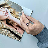 Срібне кільце Proba з натуральним аметистом 1.929ct, вага виробу 2,32 г (2163114) 18 розмір, фото 7