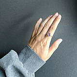 Срібне кільце Proba з натуральним аметистом 1.929ct, вага виробу 2,32 г (2163114) 18 розмір, фото 8