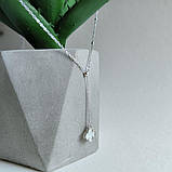 Срібне кольє Proba з натуральним перламутром, вага виробу 3,2 г (60002135) 450500 розмір, фото 4