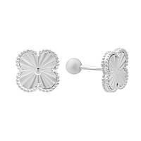 Срібні сережки Конюшина 10 мм Proba без каменів (2182856)