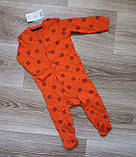 Чоловічок комбінезон сліп Lupilu, р.68, 4-6 місяців, підійде і хлопчику і дівчинці, бавовна, фото 3