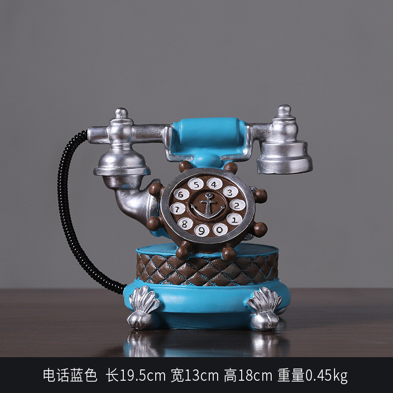 Антикварна прикраса у формі ретродзвінка, скарбничка у формі телефона, фото 1