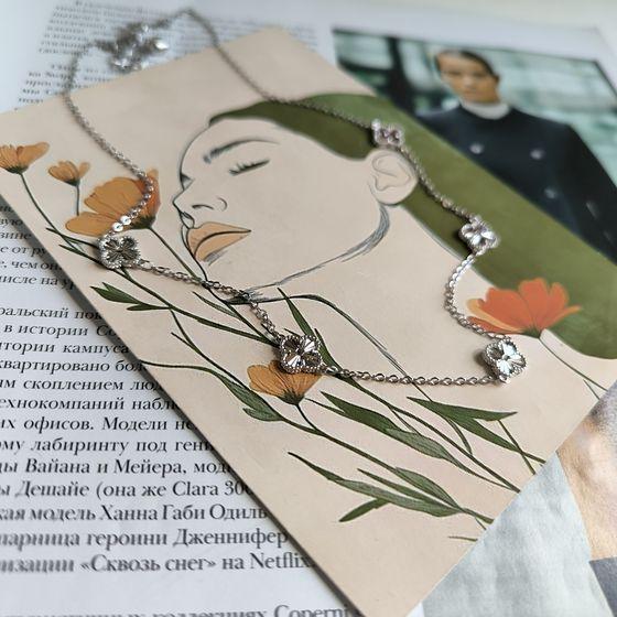 Срібне кольє Proba з без каменів, вага виробу 5,73 г (2183716) 450500 розмір, фото 1