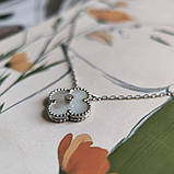 Срібне кольє Proba з натуральним перламутром, фіанітами, вага виробу 4,28 г (60002204) 400450 розмір, фото 2