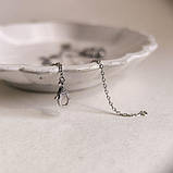 Срібне кольє Proba з натуральним перламутром, фіанітами, вага виробу 4,28 г (60002204) 400450 розмір, фото 3