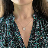 Срібне кольє Proba з натуральним перламутром, фіанітами, вага виробу 4,28 г (60002204) 400450 розмір, фото 6