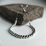 Срібний браслет Proba з без каменів, вага виробу 4,6 г (2183839) adjustable розмір, фото 2