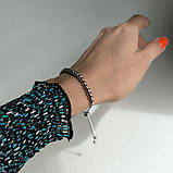 Срібний браслет Proba з без каменів, вага виробу 4,6 г (2183839) adjustable розмір, фото 7