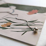 Срібне кольє Proba з без каменів, вага виробу 3,2 г (2183945) adjustable розмір, фото 3