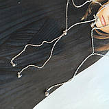 Срібне кольє Proba з без каменів, вага виробу 3,2 г (2183945) adjustable розмір, фото 8