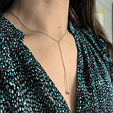 Срібне кольє Proba з без каменів, вага виробу 3,2 г (2183945) adjustable розмір, фото 10