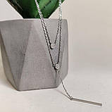 Срібне кольє Proba з фіанітами, вага виробу 4,01 гр (2183969) 400450 розмір, фото 6