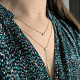 Срібне кольє Proba з фіанітами, вага виробу 4,01 гр (2183969) 400450 розмір, фото 9