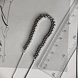 Срібне кольє Proba з без каменів, вага виробу 6,57 г (2183990) adjustable розмір, фото 6