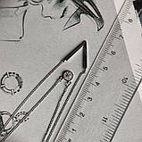 Срібне кольє Proba з фіанітами, вага виробу 3,43 г (2184010) 450500 розмір, фото 5