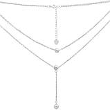 Срібне кольє Proba з без каменів, вага виробу 3,77 г (2184034) 400450 розмір, фото 2