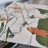 Срібне кольє Proba з без каменів, вага виробу 3,77 г (2184034) 400450 розмір, фото 4