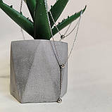 Срібне кольє Proba з без каменів, вага виробу 3,77 г (2184034) 400450 розмір, фото 6