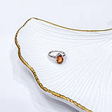 Срібне кільце Proba з натуральним золотом кварцом 1.787ct, вага виробу 2,99 г (2165743) 18 розмір, фото 7