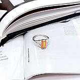 Срібне кільце Proba з натуральним золотом кварцом 2.783ct, фіанітами, вага виробу 4,02 г (2165798) 18.5, фото 2