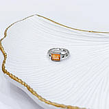 Срібне кільце Proba з натуральним золотом кварцом 1.725ct, вага виробу 3,57 г (2165804) 17.5 розмір, фото 8