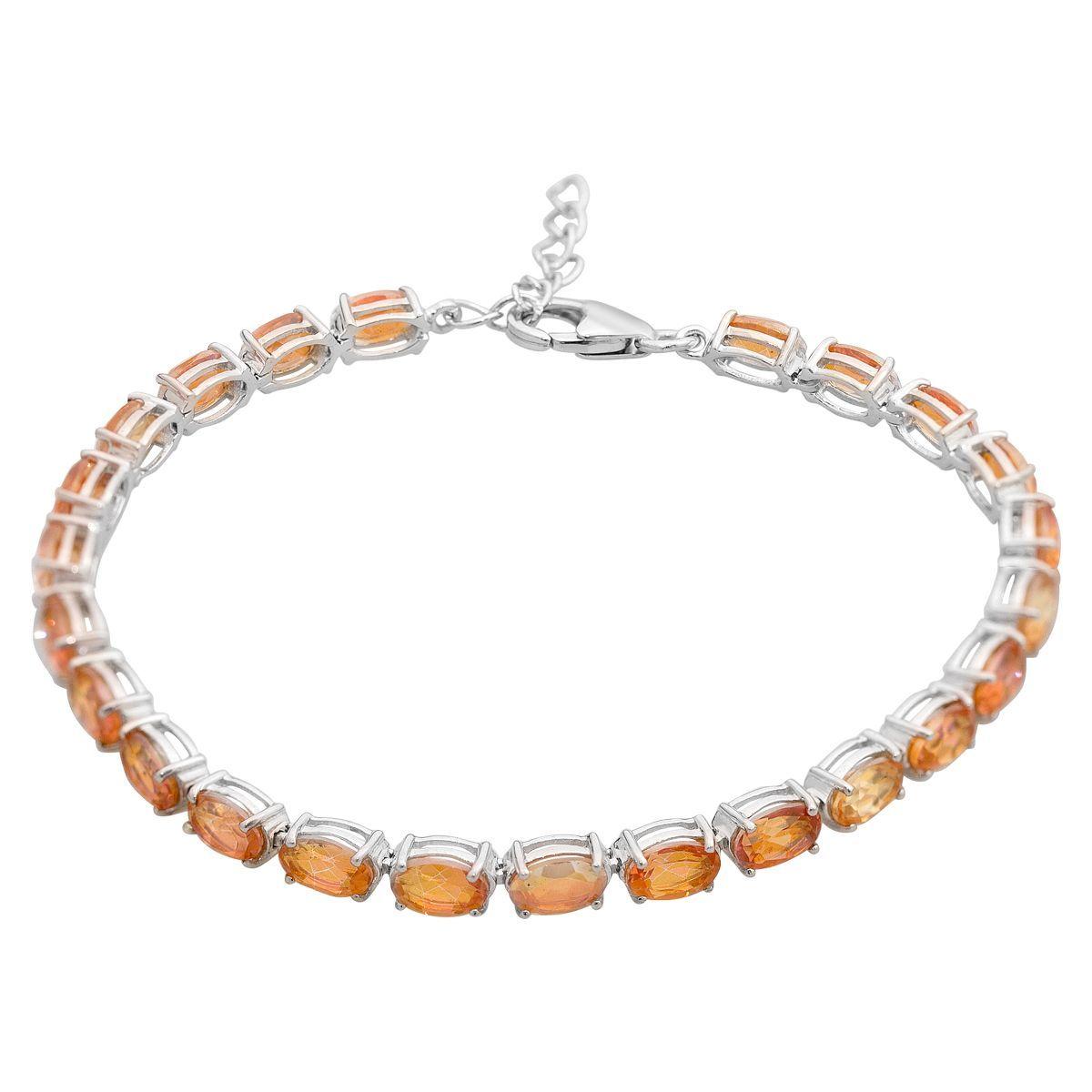 Срібний браслет Proba з натуральним золотом кварцом, вага виробу 7,68 г (2166580) 1720 розмір, фото 1