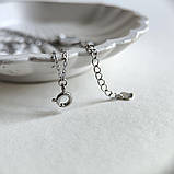 Срібне кольє Proba з натуральним перламутром, фіанітами, вага виробу 3,88 г (2184669) 400450 розмір, фото 4