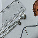 Срібне кольє Proba з натуральним перламутром, фіанітами, вага виробу 3,88 г (2184669) 400450 розмір, фото 5