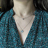 Срібне кольє Proba з натуральним перламутром, фіанітами, вага виробу 3,88 г (2184669) 400450 розмір, фото 7