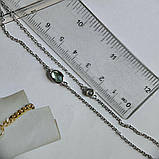 Срібне кольє Proba з фіанітами, вага виробу 3,71 гр (2184775) 600 розмір, фото 7