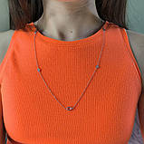 Срібне кольє Proba з фіанітами, вага виробу 3,71 гр (2184775) 600 розмір, фото 8