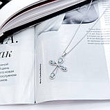 Срібне кольє Proba з натуральним топазом 1.099ct, вага виробу 3,87 г (2167617) 450500 розмір, фото 3