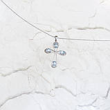 Срібне кольє Proba з натуральним топазом 1.099ct, вага виробу 3,87 г (2167617) 450500 розмір, фото 5