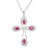 Срібне кольє Proba з натуральним рубіном 1.329ct, вага виробу 3,89 г (2167624) 450500 розмір, фото 2