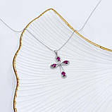 Срібне кольє Proba з натуральним рубіном 1.329ct, вага виробу 3,89 г (2167624) 450500 розмір, фото 6