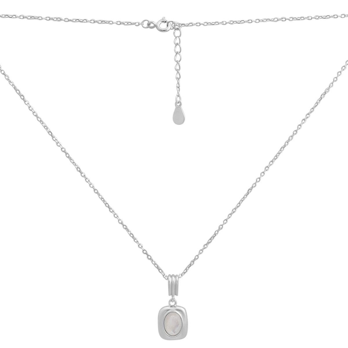 Срібне кольє Proba з натуральним перламутром, вага виробу 3,69 г (2184836) 450500 розмір, фото 1