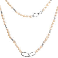 Срібне кольє Proba з натуральними перлами барочним, вага виробу 13,1 г (2184997) 550 розмір