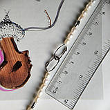 Срібне кольє Proba з натуральними перлами барочним, вага виробу 13,1 г (2184997) 550 розмір, фото 7