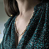 Срібне кольє Proba з натуральними перлами барочним, вага виробу 13,1 г (2184997) 550 розмір, фото 9