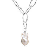 Срібне кольє Proba з натуральними перлами барочним, вага виробу 23,4 г (2185000) 500 розмір, фото 2