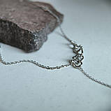 Срібне кольє Proba з натуральними перлами барочним, вага виробу 9,93 г (2185086) 450500 розмір, фото 2