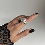 Срібне кільце Proba з натуральними перлами барочним, вага виробу 6,38 г (2185161) 19 розмір, фото 8