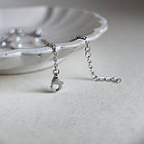 Срібний браслет Proba з натуральними перлами, вага виробу 2,52 г (2185178) 1720 розмір, фото 2